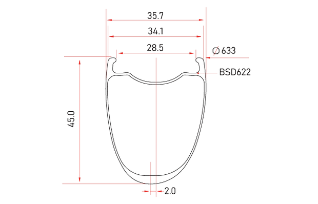 GP45 Premium Carbon Gravel Wheelset - Disc Brake - 24/24 Spoke