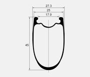 C45 Carbon Rim-Brake Clincher Wheelset